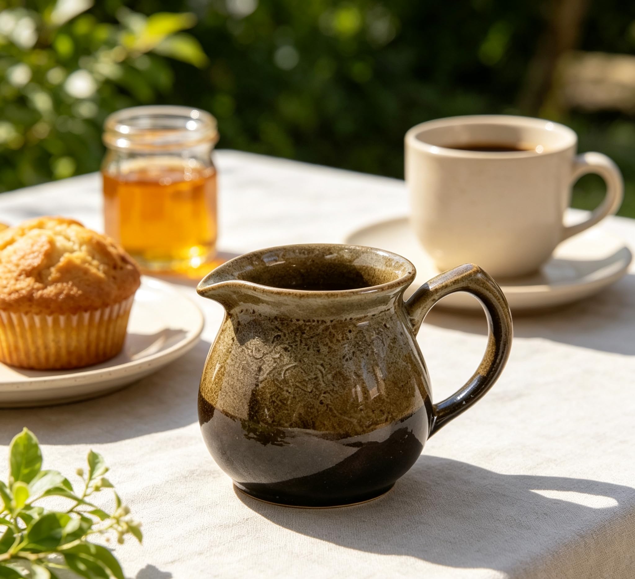 Generisch Keramikkännchen Für Kaffee, Milch, Sahne Und Sirup