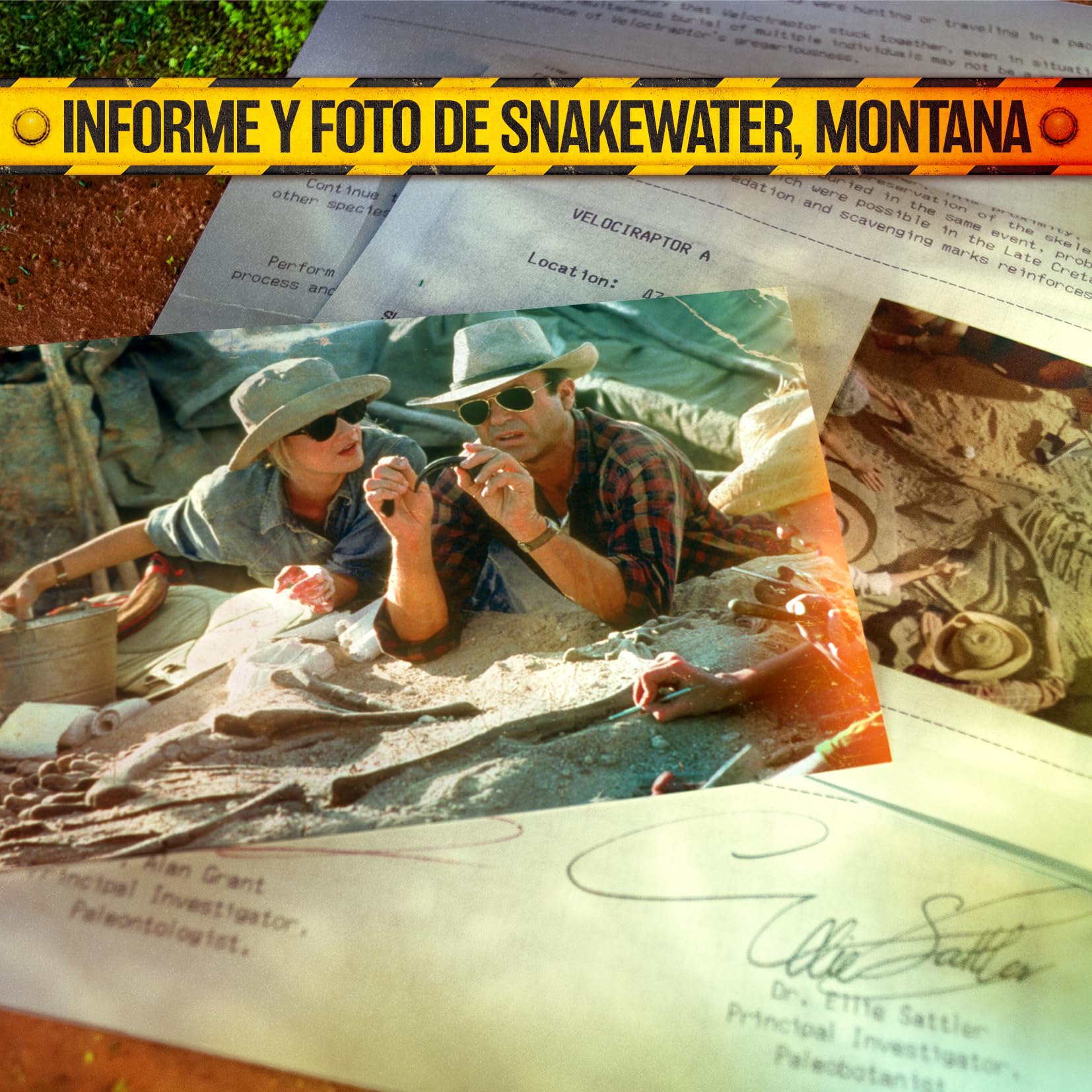 Jurassic Park The Lost Memories Collectible Set Tin Box, offizielle Sammleredition mit exklusiven Accessoires in Metallbox