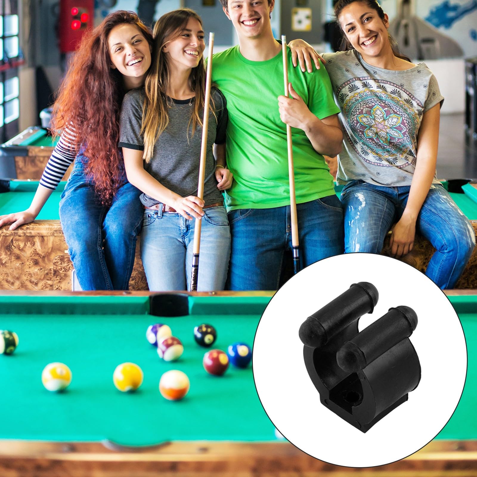 5 soportes portátiles para caña de pescar, para palos de pescar, para colocar en la pared, accesorios para peces al aire libre, soporte de clip para localizar tacos de billar