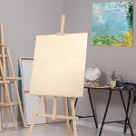 Aodaer 4 Pack Wood Panels 20 x 20 Inch Wooden Panels Canvas Unfinished Craft Wood Boards Panel for Art Crafts Acrylic and Oil Painting Pouring DIY Projects