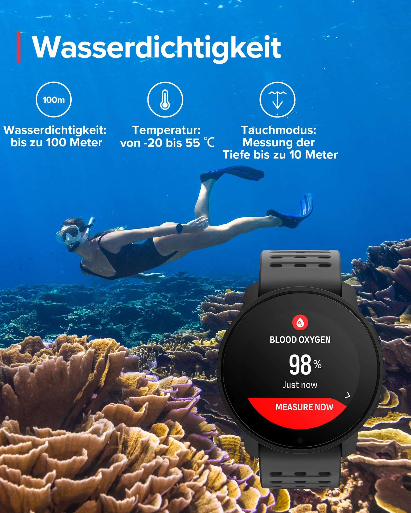 SUUNTO 9 Peak Pro Multisport Uhr - Robust Outdoor Smartwatch, Saphirglas Bildschirm & 100m Wasserdicht, Leicht & Dünn, Präzise GPS, Lange Akkulaufzeit, Pulsmessung am Handgelenk
