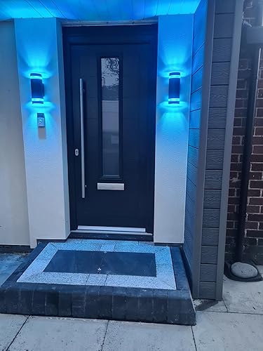 Miniatura 8 de Iluminación de pared RGB con control remoto que cambia de color, luces de pared para exteriores, temperatura blanca de 2700 k- 6500 K, montaje en