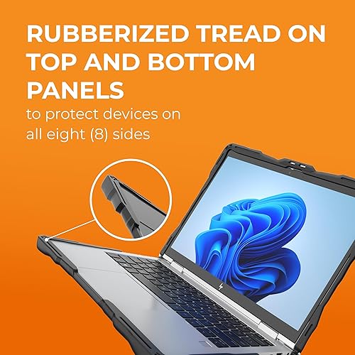 Miniatura 4 de Gumdrop Droptech - Funda para laptop solo compatible con HP Elitebook X360 830 G11G10G9 (2 en 1) de 13.3 pulgadas, protección fiable contra caídas