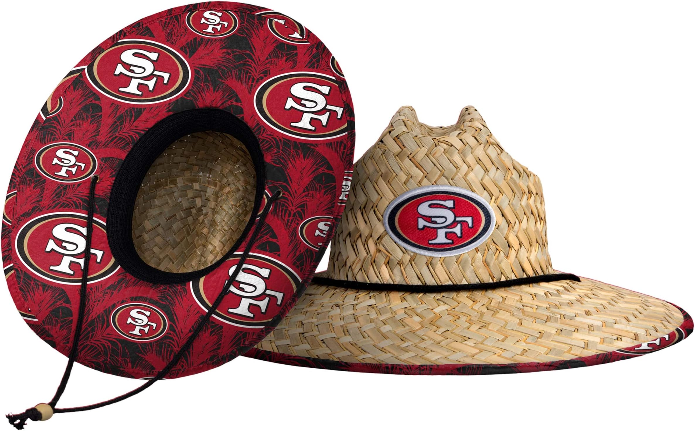 foco Men's NFL Team Logo Floral Lifeguard Beach Straw Sun Hat