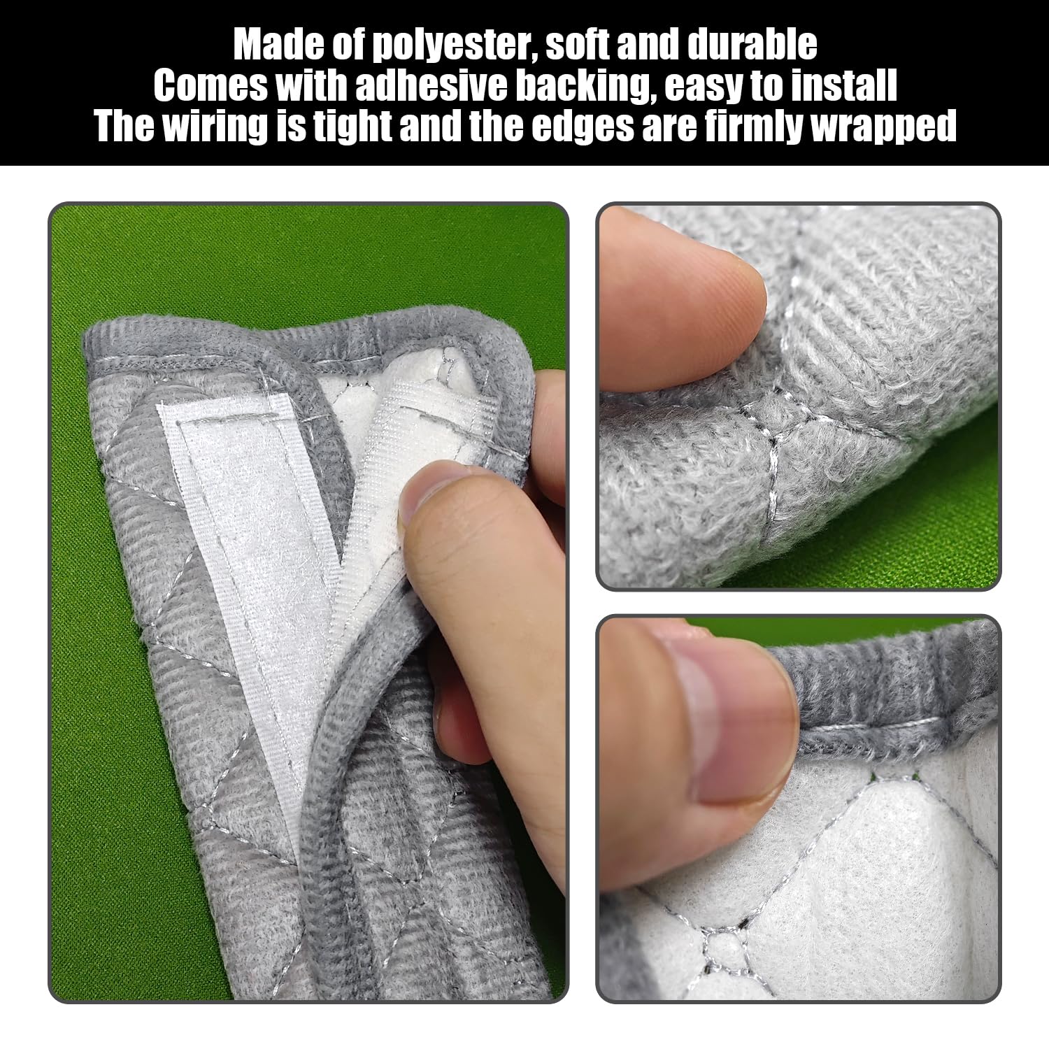2 Paia di Spallacci di Protezione, Multi-Funzione Cuscino Copre, Spalline Morbide, può Essere Utilizzato per Cinture di Sicurezza, Zaini (Nero, Grigio).