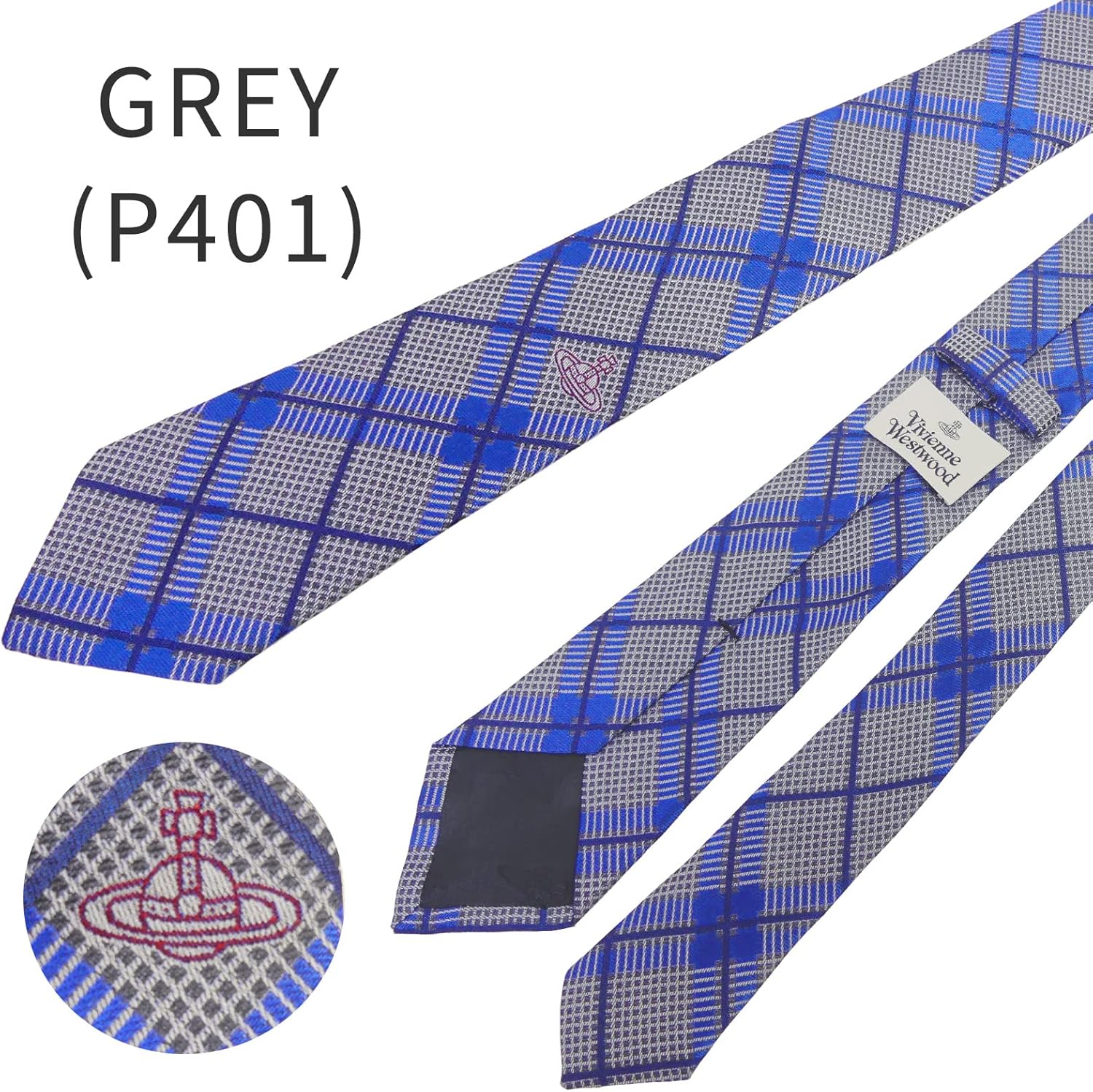 ヴィヴィアンウエストウッド スリム ネクタイ W00C4 slim VIVIENNE WESTWOOD ヴィヴィアン ウエストウッド メンズ 男性 シルク イタリア製 ビジネス おしゃれ プレゼント ギフト