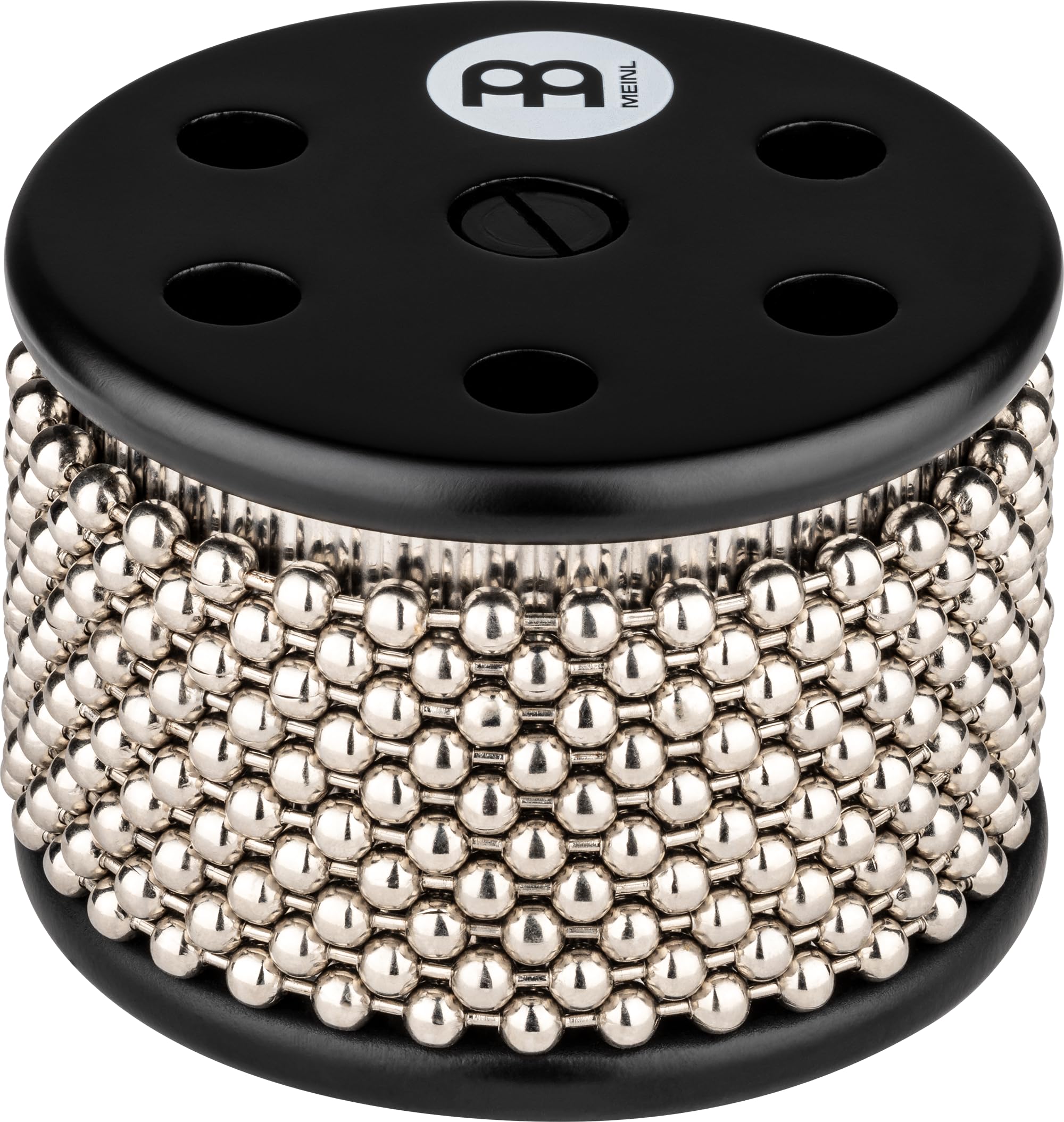 Meinl Percussion Cajon Turbo Cabasa - Cabasa Accessory for Cajon Instruments - With Hook and Loop Fastener - Steel, Black (CCAB)