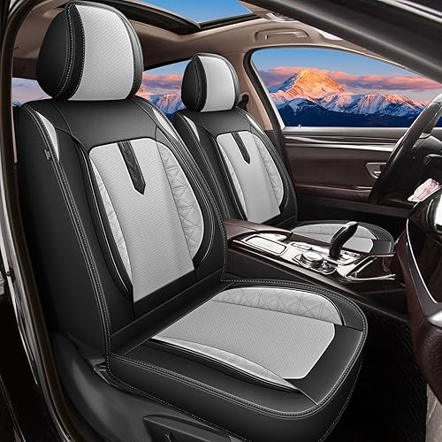 AOMSAZTO Funda de asiento de automóvil, 2 fundas de asiento delantero para Chevrolet Cruze 2011-2019, cojines de cuero transpirable para vehículos,