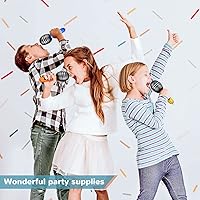 Vista 6 de Zhanmai 12 Pieces Inflatable Microphones for Parties 9. 4 Inch Blow up Plastic Fake Microphone Props Toys for Musical Sing Concert Karaoke 80s 90s