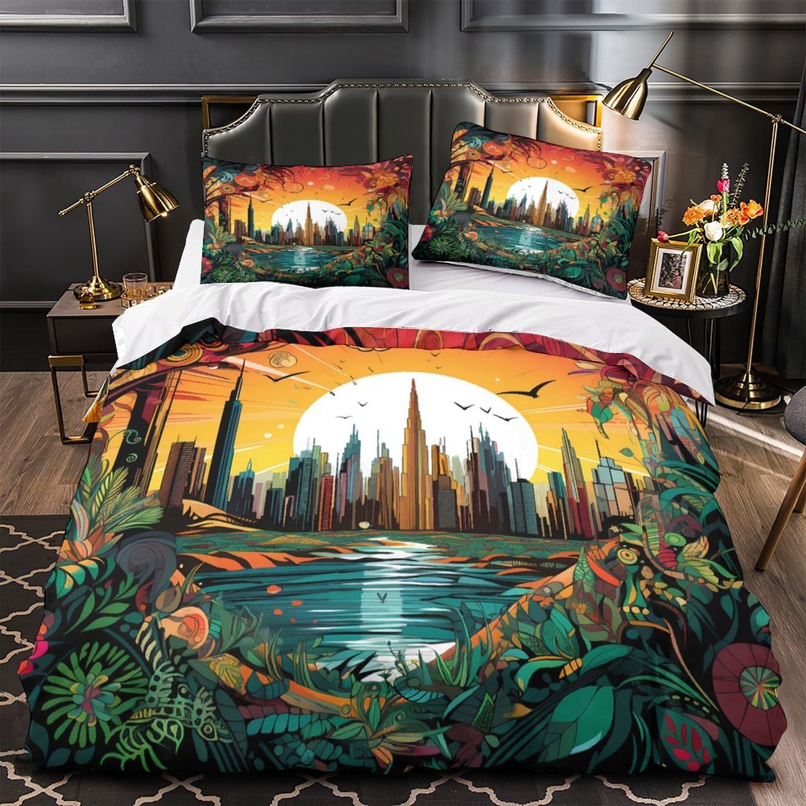 Housse de couette 140x200 hypoallergénique contre les sueurs nocturnes