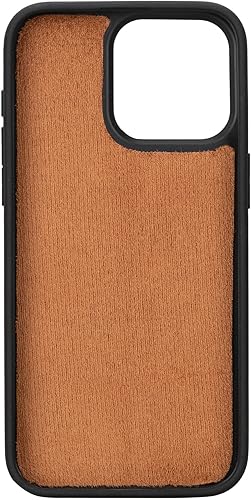 Miniatura 9 de Bayelon Funda tipo cartera para iPhone 15 Pro Max, cartera de cuero de grano completo, funda magnética desmontable, tarjetero, funda tipo cartera