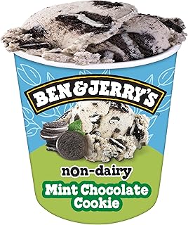 Ben & Jerry's Non-Dairy Mint Chocolate Cookie Frozen Dessert Certified Vegan Pint 16 oz