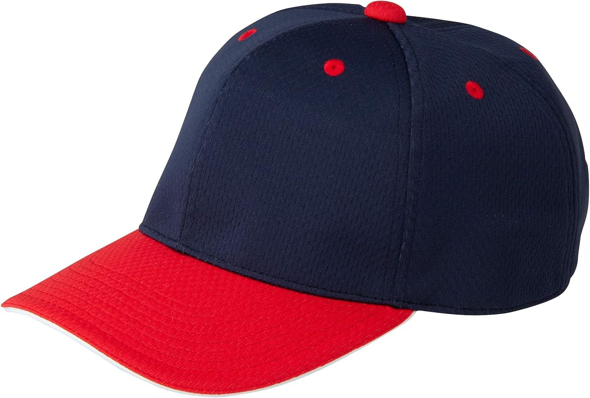 ASICS 3123A442 3123A442 Baseball Game Cap, Round Square, Six Sides, Junior Sizes, Gold Stage