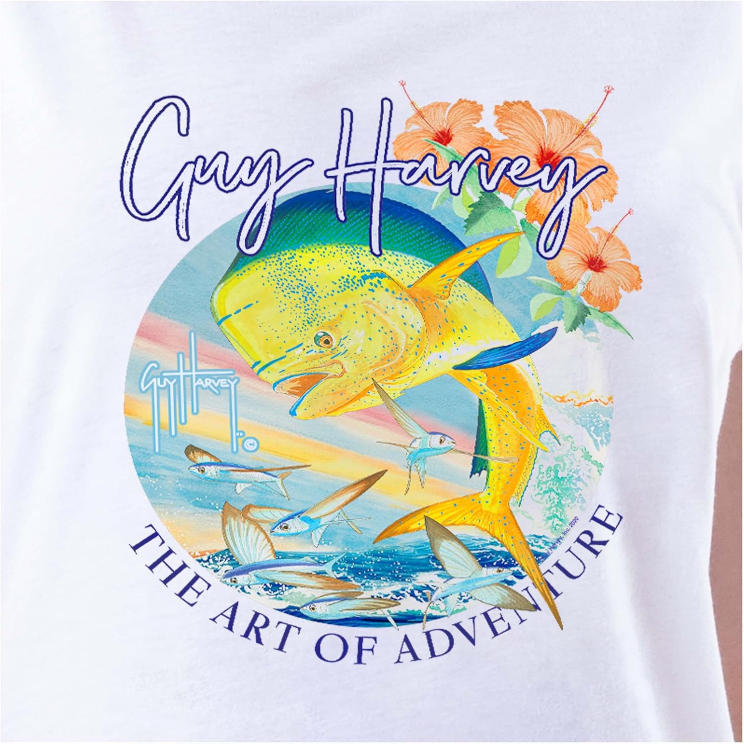 Guy Harvey Women's Short Rolled Dolman Sleeve T-Shirt - Image 3