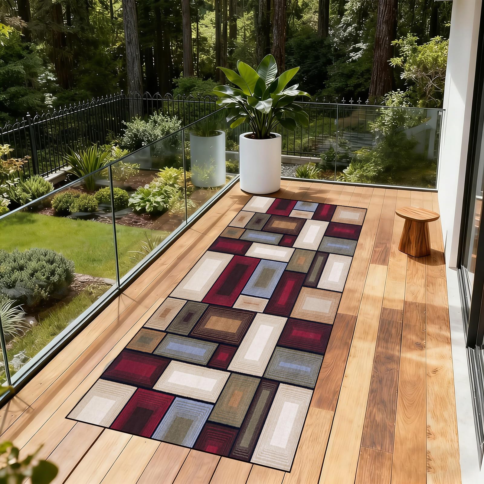 Tapis de cuisine 75 x 90 cm antidérapant et lavable pour entrée