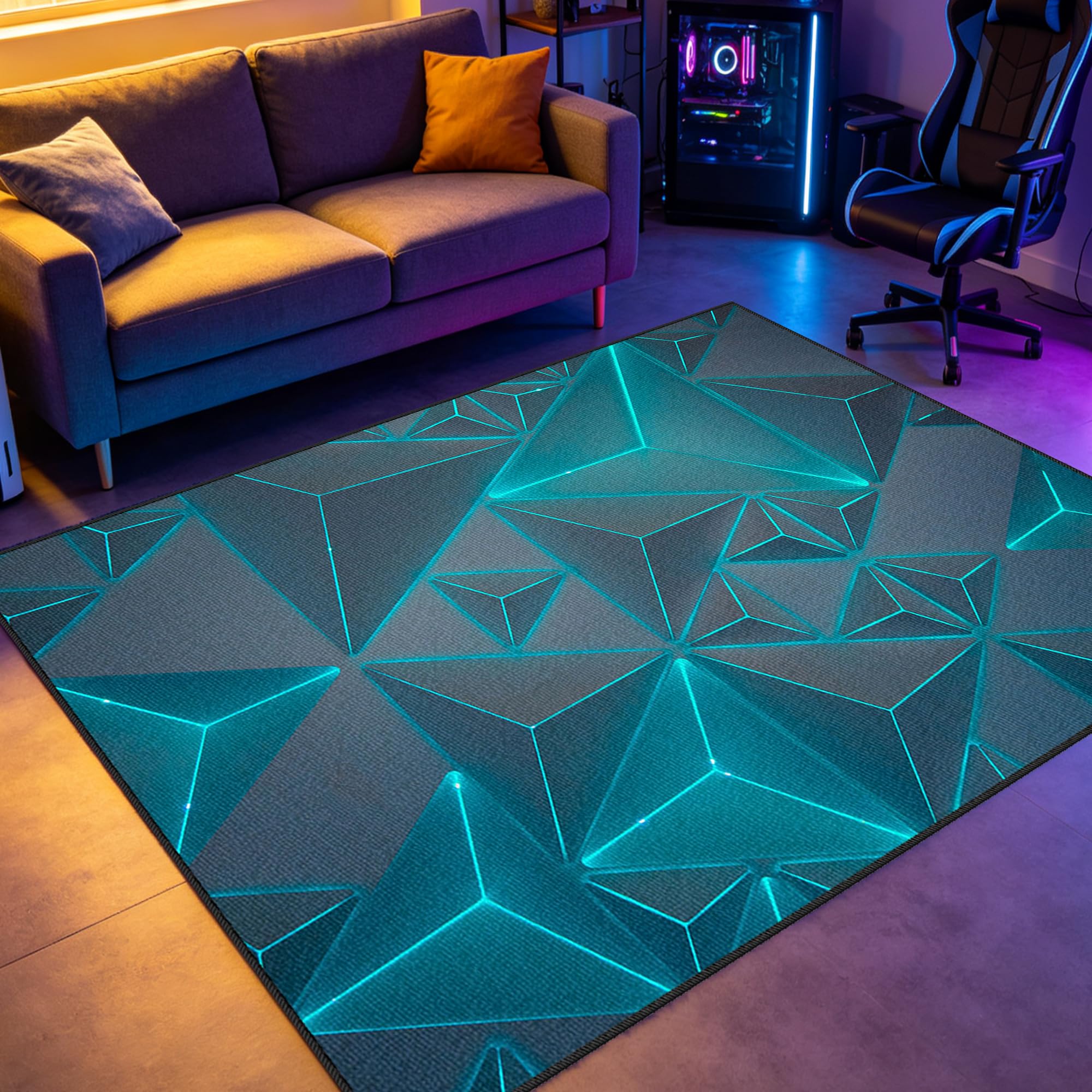 Tapis chambre haut de gamme et tapis de salon doux au fini velouté contemporain
