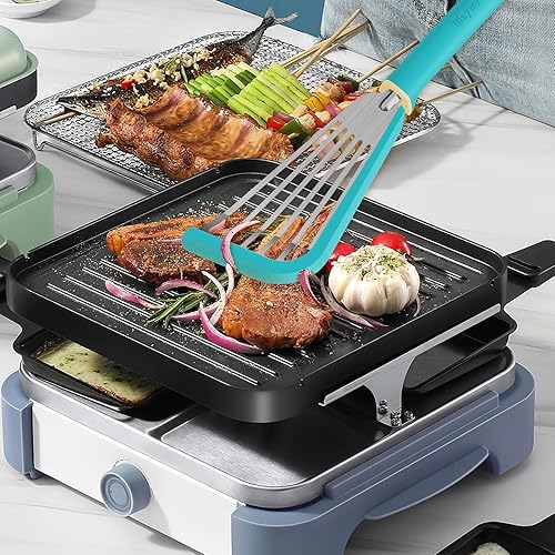 Miniatura 7 de Espátula de pescado, espátula de silicona resistente al calor de 600  con cepillo de untar, para utensilios de cocina antiadherentes, espátulas