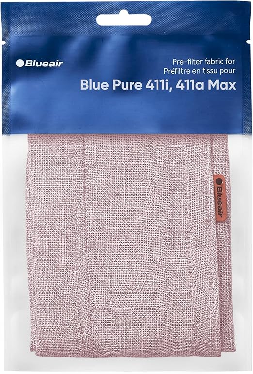 BLUEAIR Genuine Pre-Filter Blue Pure 411i Max and 411a Max Air Purifiers, Washable Fabric, Sand Pink