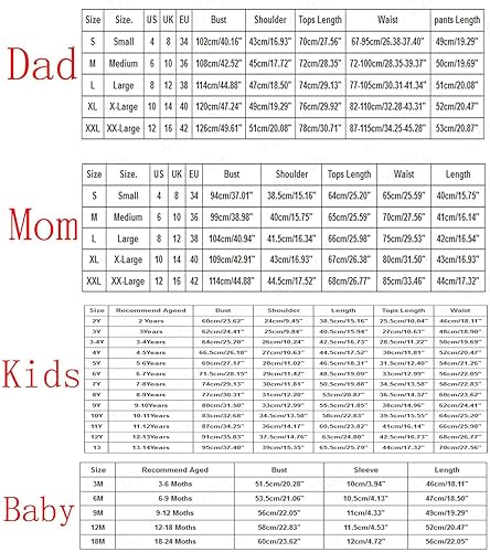 Miniatura 6 de JEGULV Pijamas de Navidad a juego para la familia, pijamas clásicas de Navidad de búfalo rojo a cuadros, pijamas de manga larga para el hogar