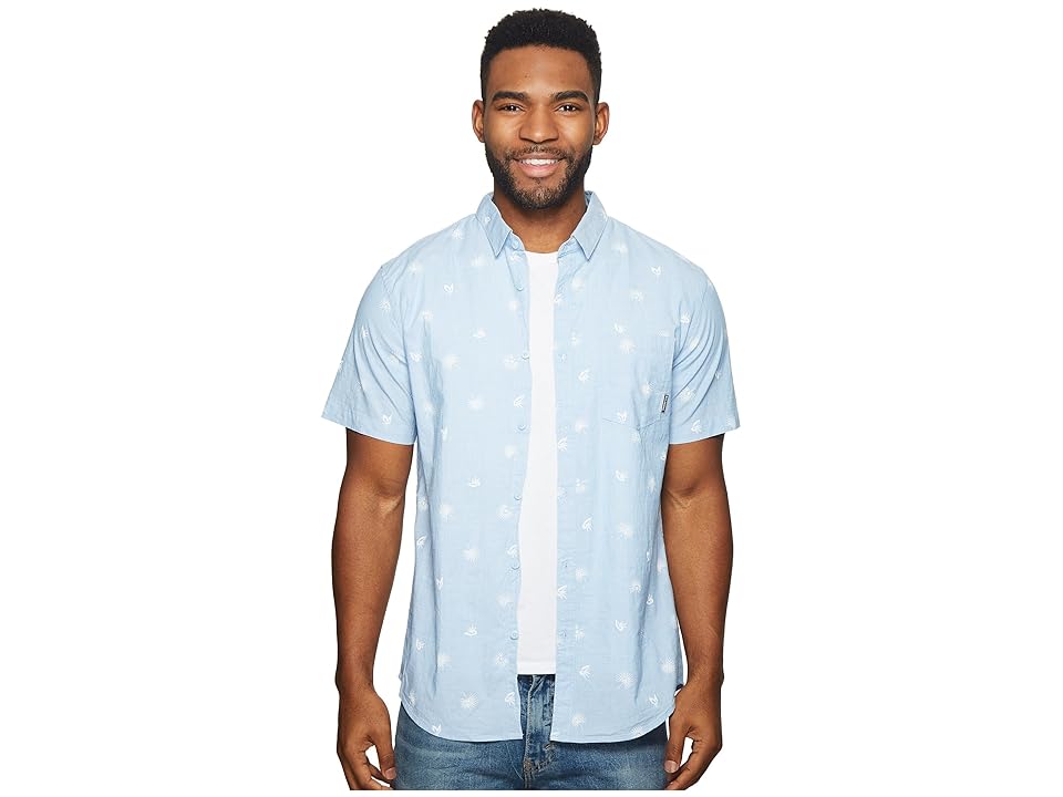 

Billabong Sunday Mini Short Sleeve Shirt (Light Blue) Men's Short Sleeve Button Up