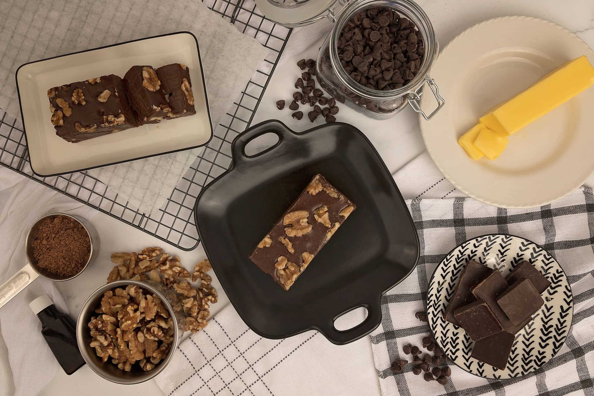 Uncle Butch's Fudge - Creamy and Smooth Reduced Sugar Chocolate Walnut - Decadent and Delicious Handcrafted Fudge (16oz)