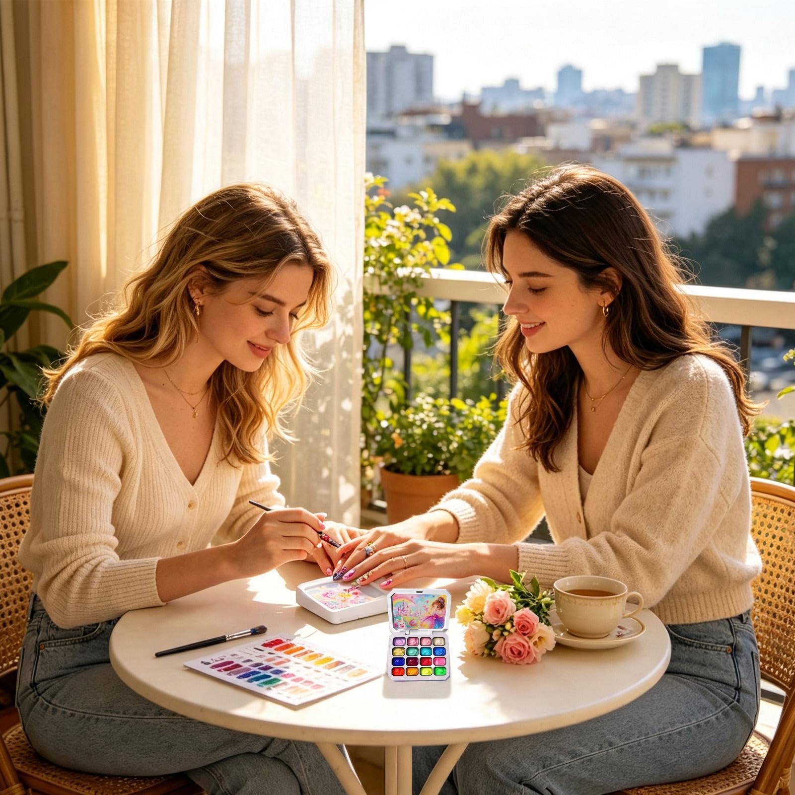 Palette de peinture à ongles 16 couleurs dégradées