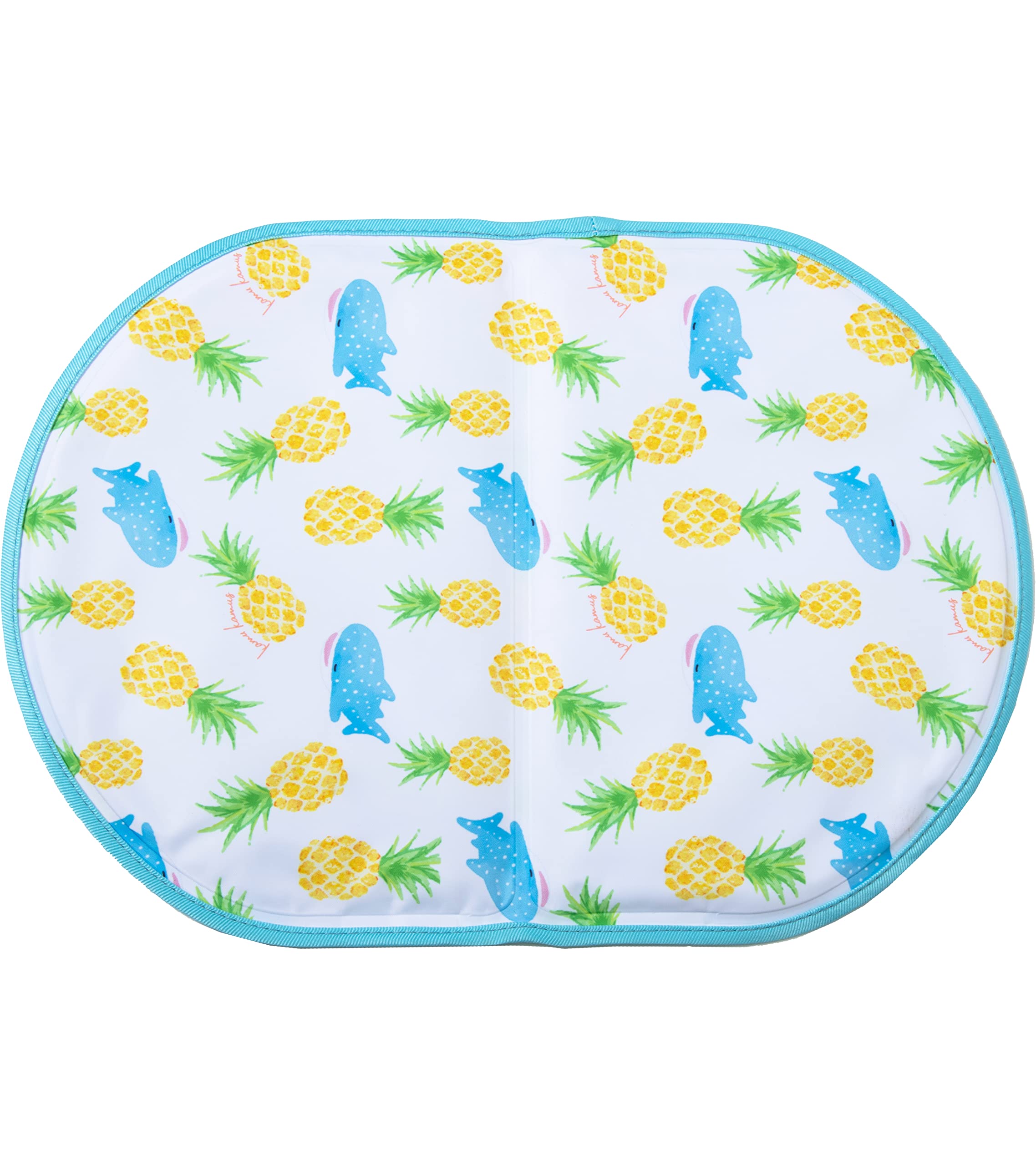 Livheart 94015-04 Folding Cool Gel Sheet, Cool Going Out, Jinbesan Shark (Total Length: Approx. 13.8 inches (35 cm), Portable, Cooling