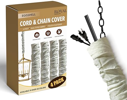 Vista 42 de Royal Designs, Inc - Funda para cadena y cordón de tela con cierre táctil Dorado antiguo