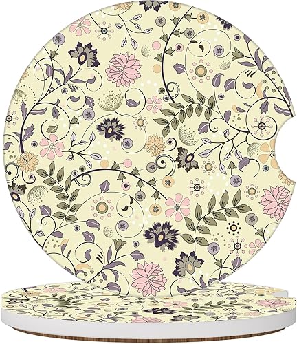 Miniatura 9 de Elegantes posavasos de rosa azul para portavasos de automóvil, paquete de 2 posavasos de portavasos de automóvil para mujeres y hombres, 2.56