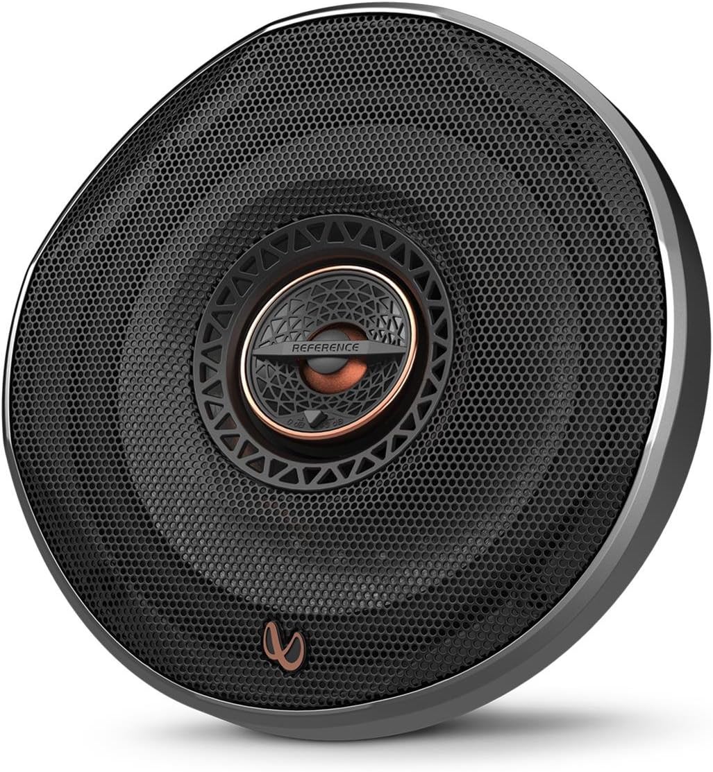 Infinity REF6522IX 6.5" 180W Reference Series Coaxial Car Speakers With Edge-driven Textile Tweeter, Pair