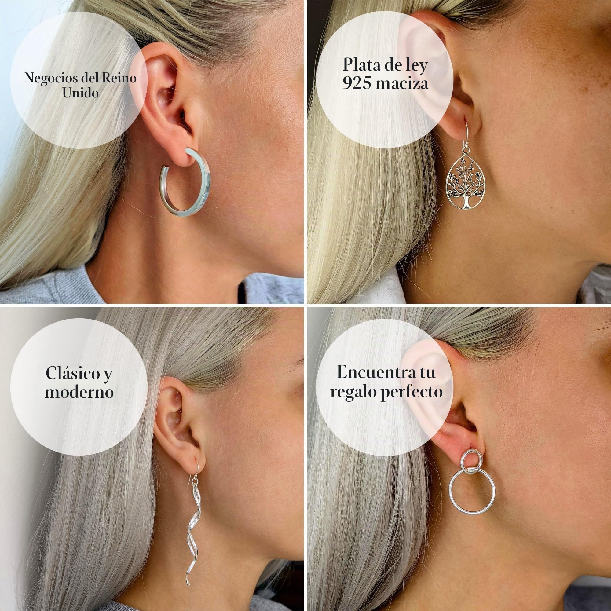 Silverly Pendientes Colgantes de Clave de Sol | Pendientes Colgantes de Plata 925 con Notas Musicales | Pendientes de Plata de Ley | Joyas para Amantes de la Música | Regalo para Mujeres