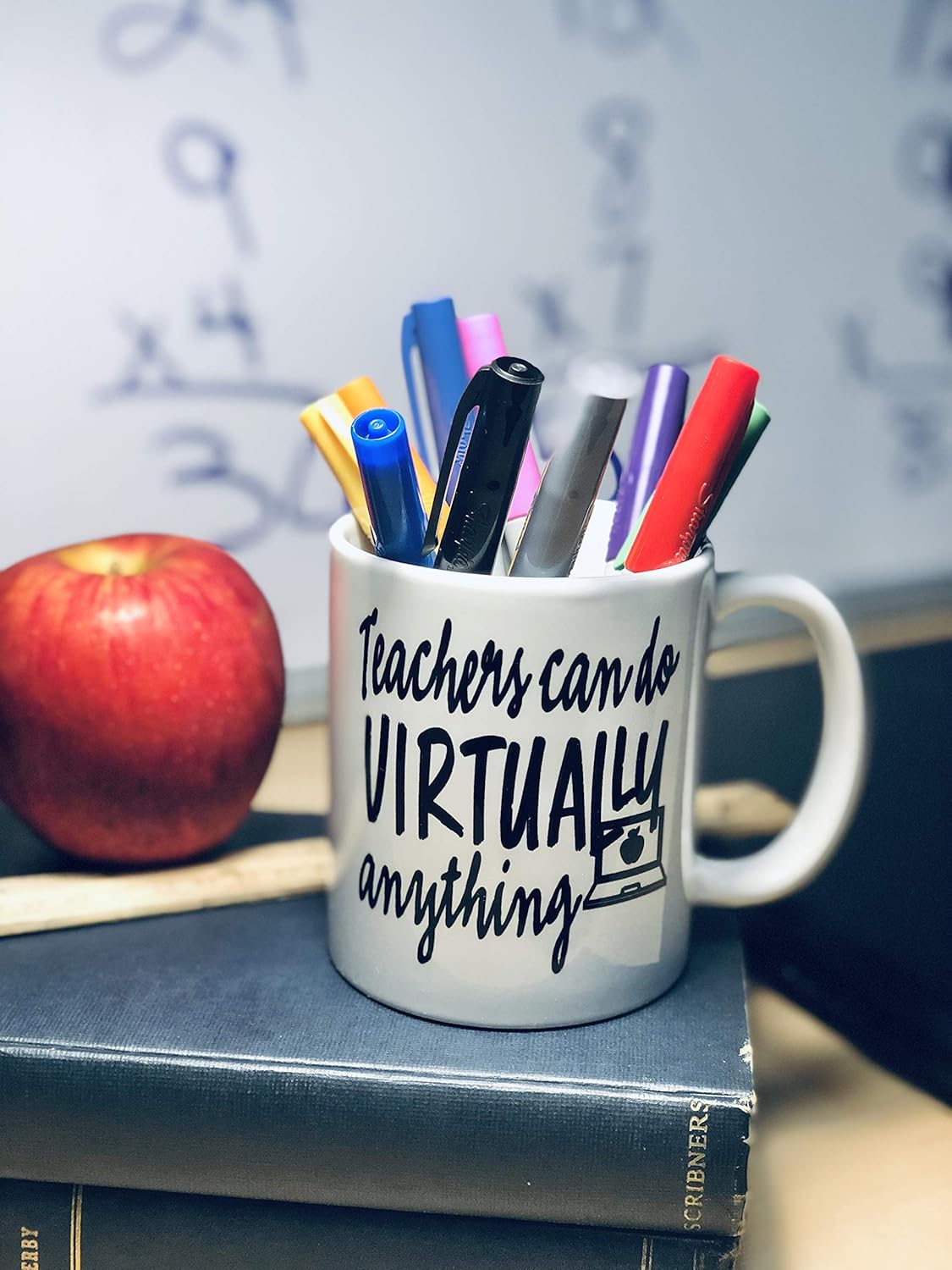 Best Deal Teachers can do virtually anything MUG - holiday Christmas teacher gift