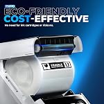 Machine de fabrication d'étiquettes avec ruban, PM220 Imprimante d'étiquettes Bluethooth, 2 Imprimante thermique portable de pouce pour petites entreprises, adresse, logo, vêtements, envoi, imprimante autocollante pour téléphones & PC, blanc