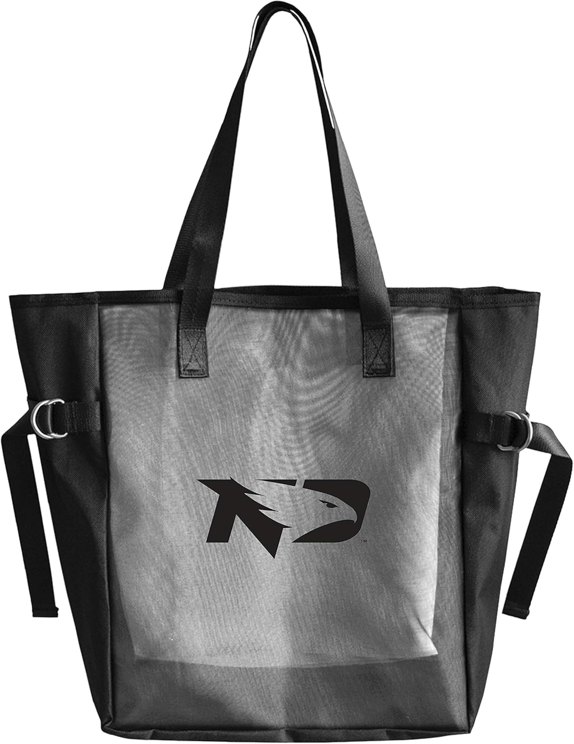Littlearth NCAA unisex-adult Black Mesh Reusable Fabric Tailgate Tote Bag With Black Vinyl Team Logo