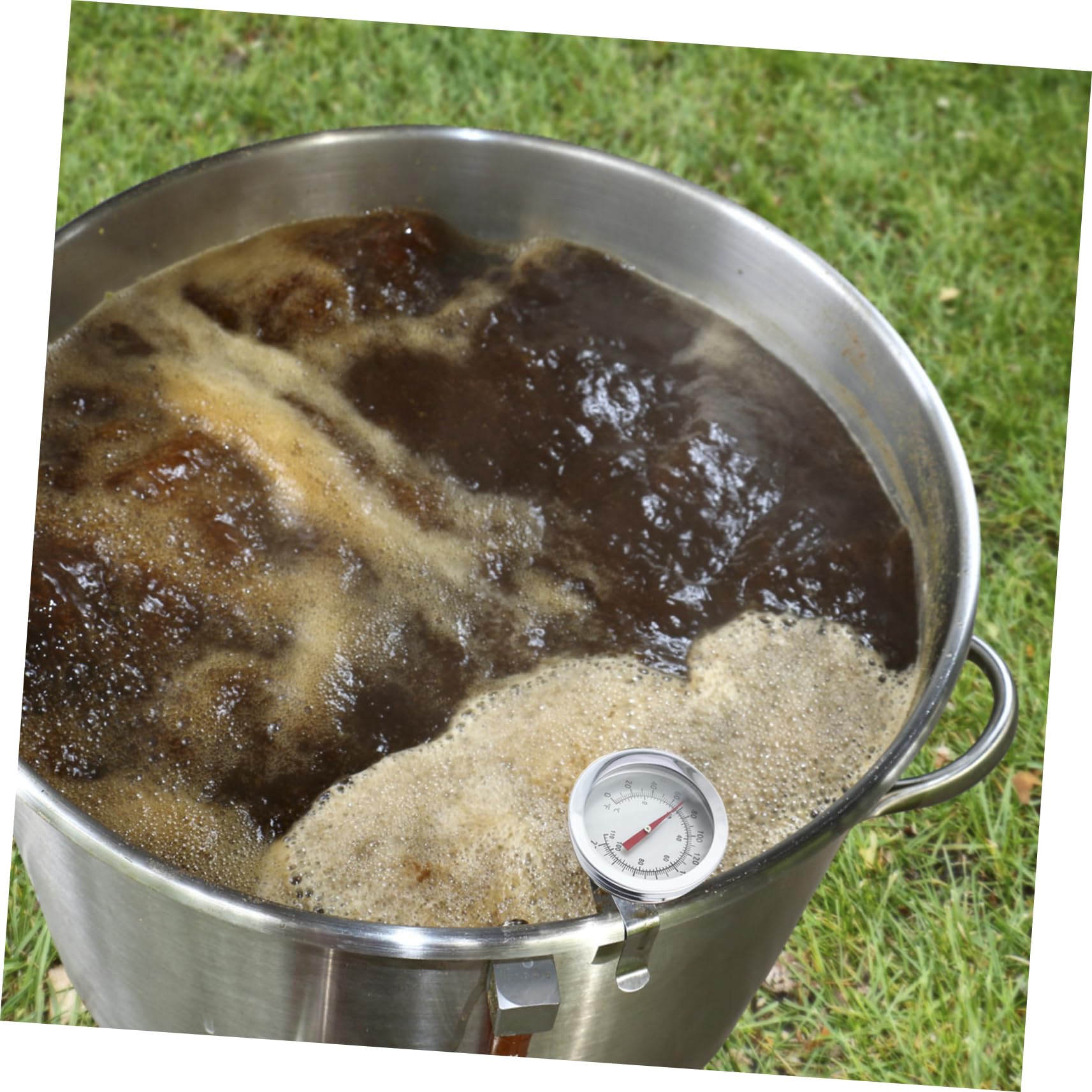 Termómetro Profesional Inoxidable para Cocina y Barbacoa de Temperatura con Abrazadera y Diseño Compacto Lectura Clara y de Limpiar