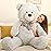 MaoGoLan Giant Teddy Bear Plush 5 Feet, Life Size Large Stuffed Animal 5 Feet,Soft and Fluffy Big Teddy Bear Gift for Baby Shower,Christmas,Valentines,Gray