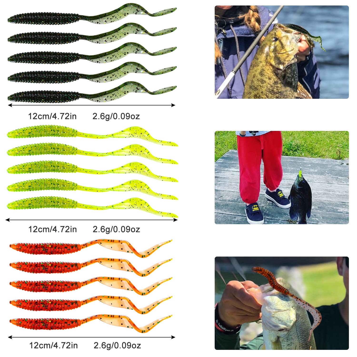 Sougayilang Fishing Accessories Set, Include Fishing Lures, Fishing Swivels, Fishing Sinkers and Fishing Hooks-Type 13 2