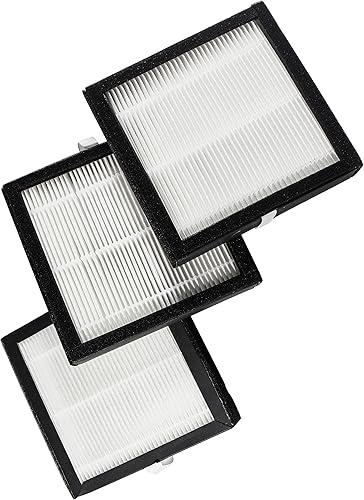 Miniatura 2 de HQRP Paquete de 3 filtros HEPA compatibles con Afloia (AQ8Q8)  HonatiHysure Q7  Tenergy Sorbi 2 en 1 purificador de aire