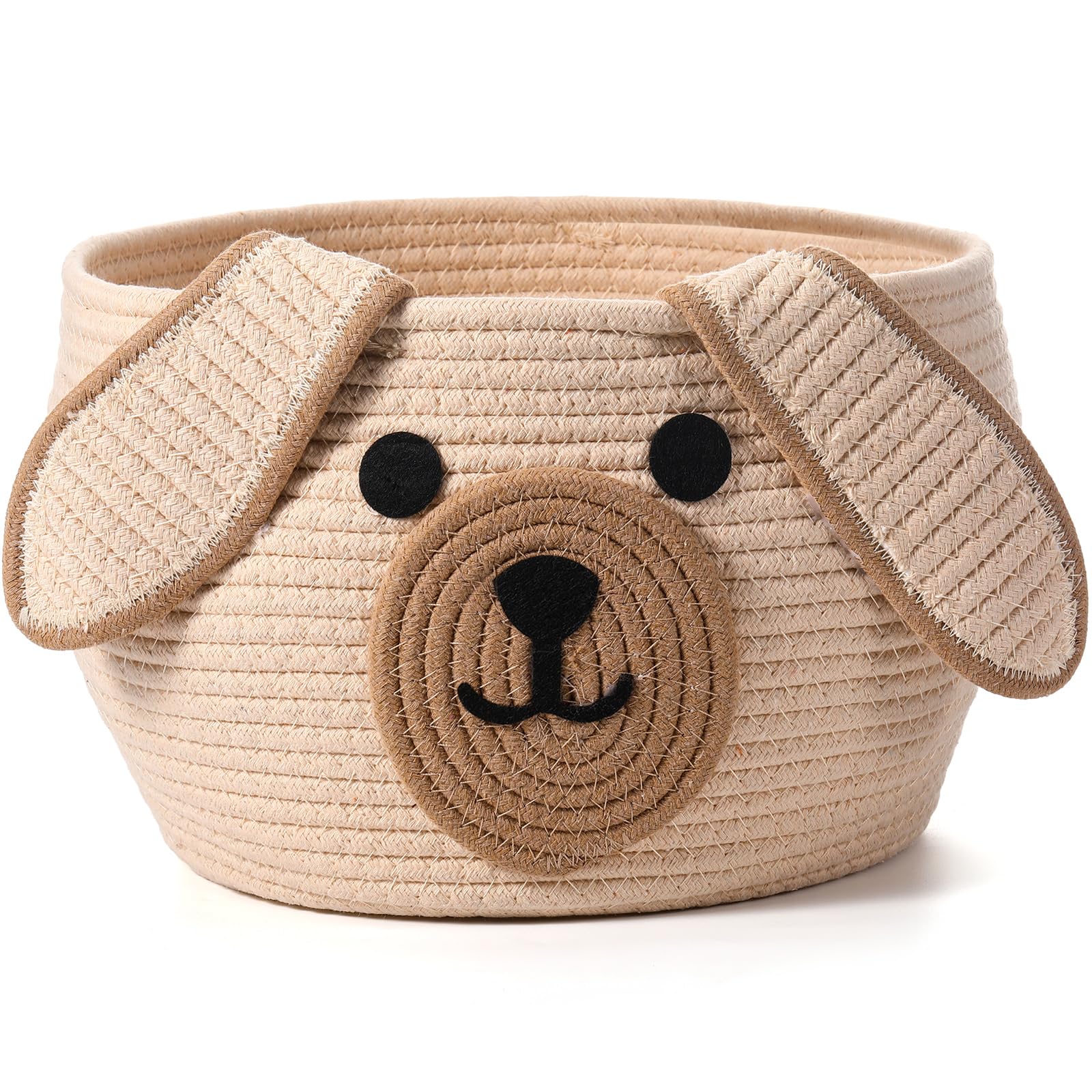 Panier pour jouets de chien en coton tressé pour ranger le désordre