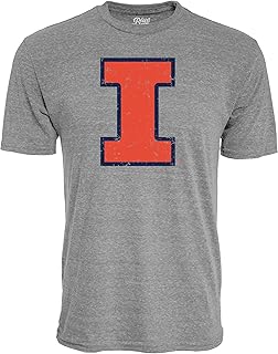 Blue 84 NCAA Mens NCAA Officially Licensed Tri-Blend T-Shirt Vintage Icon Team Color