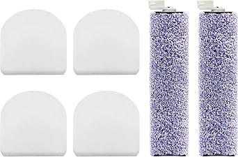Fette Filter - مجموعة فلتر HydroVac متوافقة مع نماذج فراغ Shark HydroVac Cordless Pro XL 3 في 1 WD100 و WD101 و WD200 و WD201 و WD201QAQ و WD201QGY -2 فرشاة و 4 فلاتر رغوة