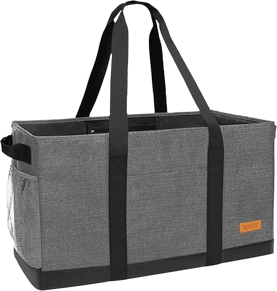 WONDAY Extra Large Utility Tote Bag - Standing Reusable Grocery