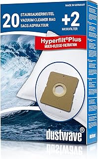 Dustwave® 20 Staubsaugerbeutel für AmazonBasics W11 - hocheffizient mit Hygieneverschluss - Made in Germany