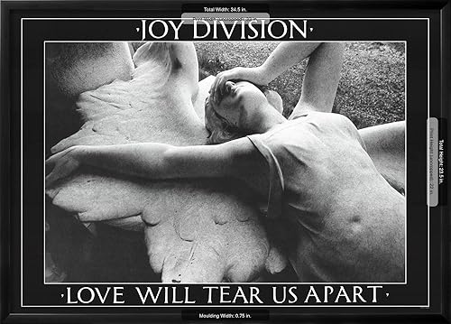 Miniatura 5 de AllPosters Póster musical para pared, diseño de Joy Division (Love Will Tear Us Apart), marco negro, 33 x 22 pulgadas