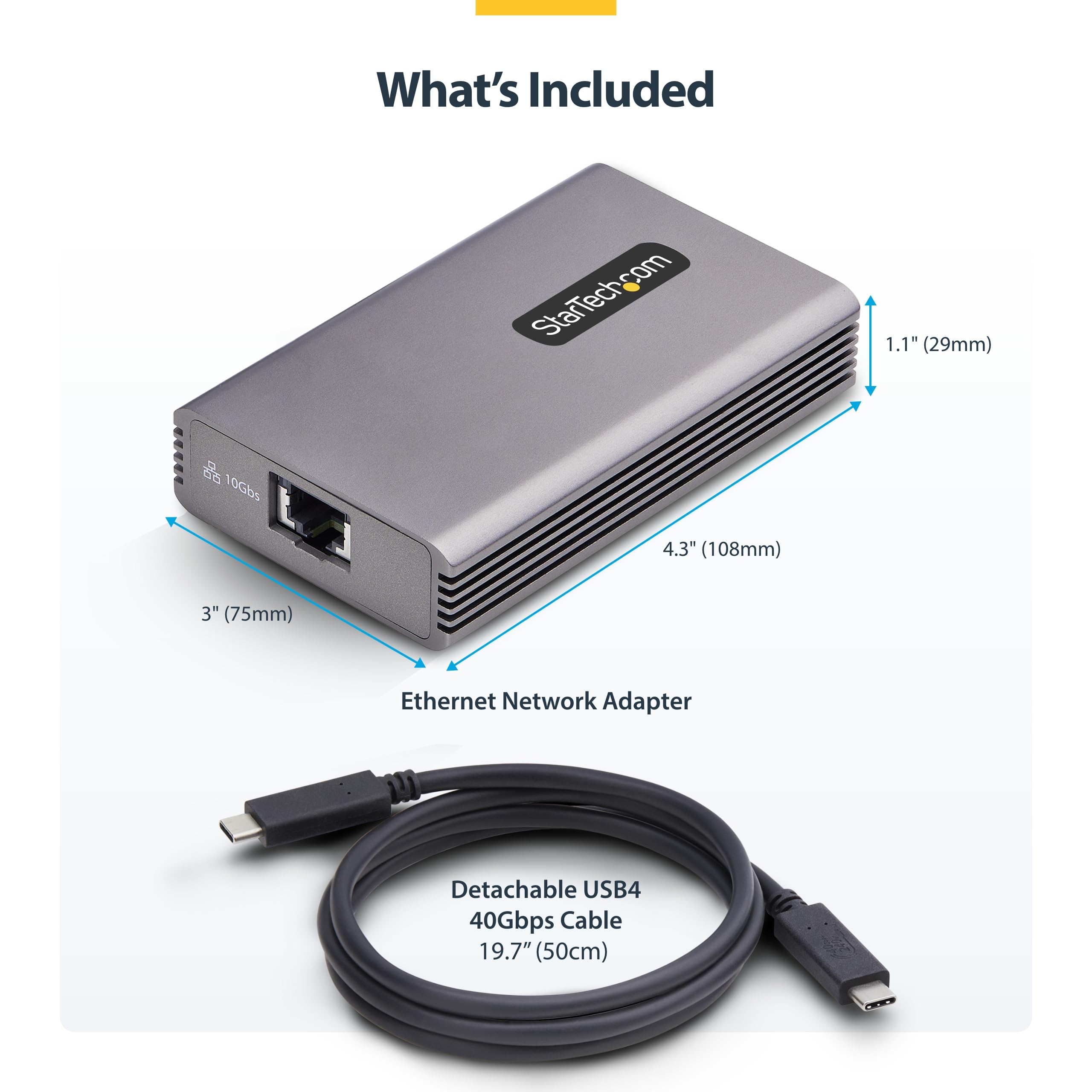 Amazon.co.jp: StarTech 有線LANアダプター USB4接続 10G 5G 2.5G 1G