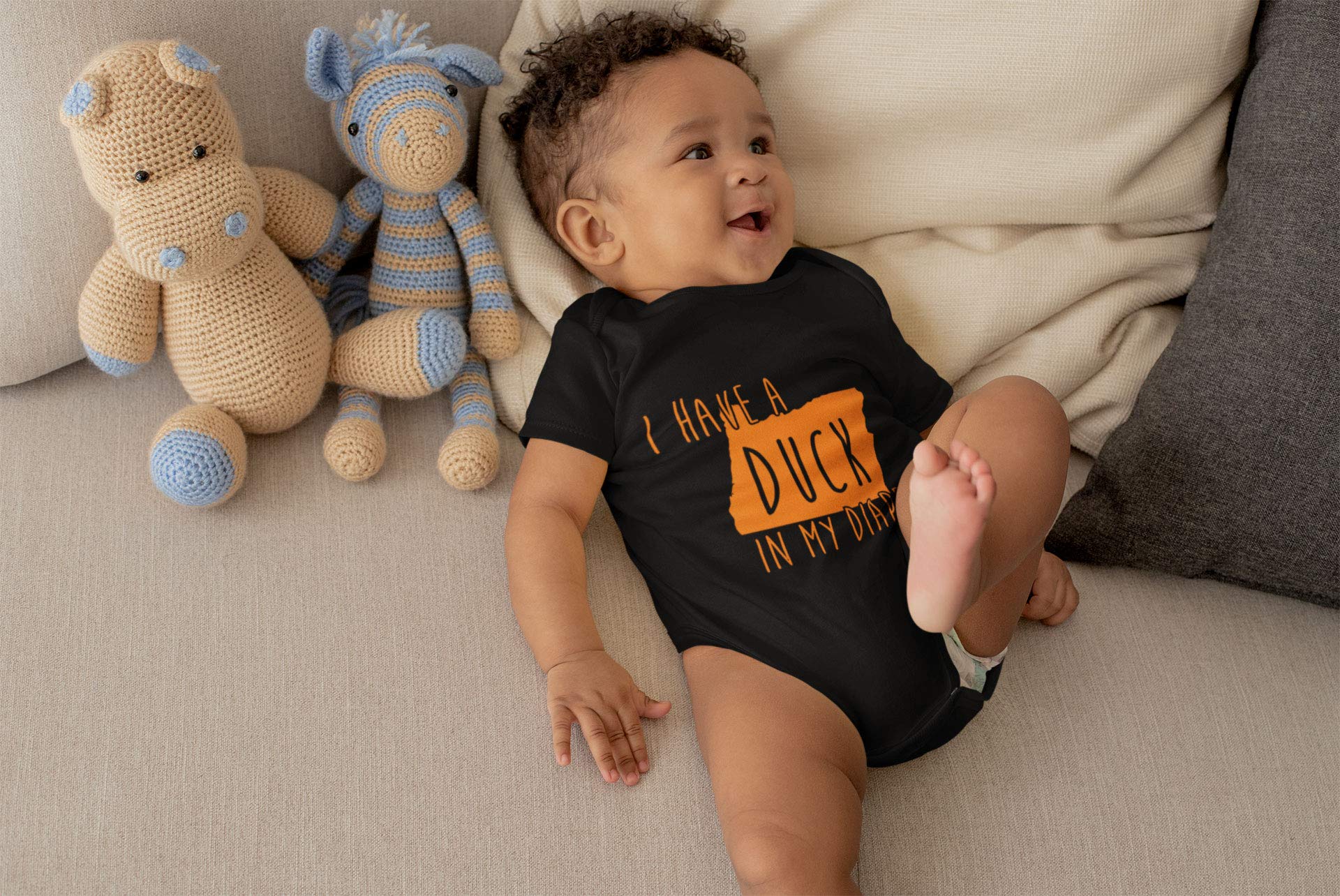 In My Diaper I Have A Duck Oregon State Sports Pride 6 Months Black