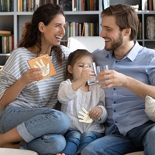 Miniatura 7 de Set de regalo de 2 piezas con diseño de palma, incluye rompecabezas de propuesta de padrino de madera y tarjeta de solicitud para regalos de