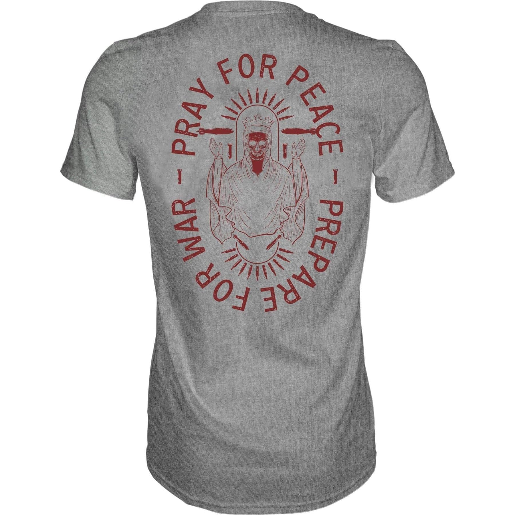Combat IronMen's Graphic T-Shirt | Pray for Peace, Prepare for War | Cotton-Poly Blend | Athletic Fit, Tagless Comfort