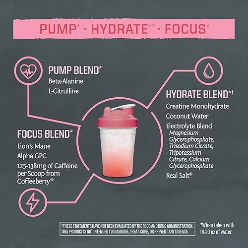 Miniatura 4 de Sunwarrior Bebida energética en polvo para antes del entrenamiento  Suplemento vegano a base de plantas  Bombea, hidrata, enfoque, resistencia y