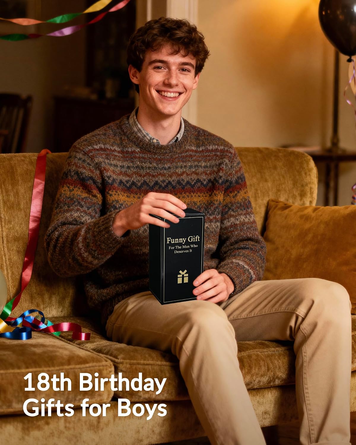 Merclix 18th Birthday Gifts for Boys Keepsake Gift Set Funny Sock 9-11 Keyring Card Mug with Straw 18th Birthday Gifts for Him Son Grandson Nephew Brother Ideas image 2